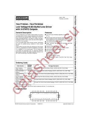 74LVTH16244MEAX datasheet  